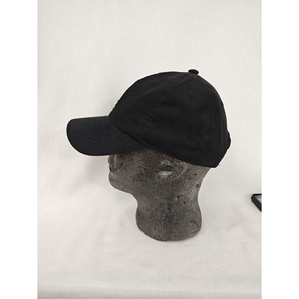 Adidas Suede Look Embossed Black hat cap adult Trefoil Adjustable OSFM 07/2021 - Picture 2 of 10